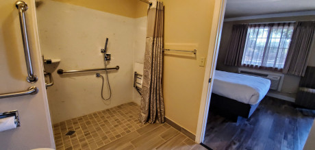 Roll In Shower for Wheel Chair Accessibility